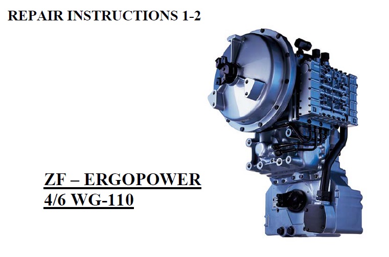 ZF 4 WG-110, 6 WG-110 Transmission ERGOPOWER Repair Manual