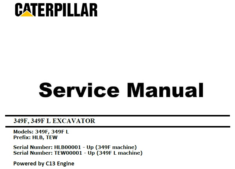 Caterpillar Cat 349F (HLB, TEW, C13 Engine)