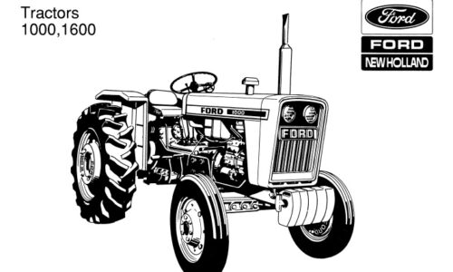 Ford 1000, 1600 Tractors Service Repair Workshop Manual