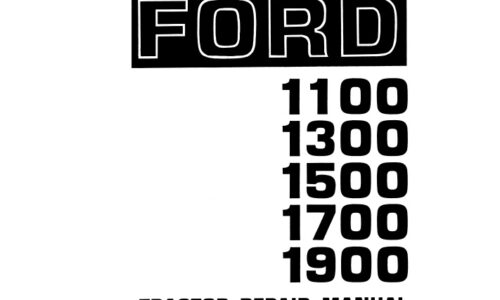 Ford 1100, 1300, 1500, 1700, 1900 Tractors Repair Manual