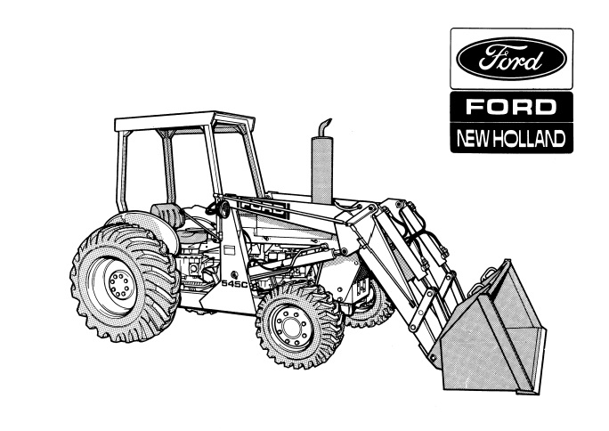Ford 345C, 445C, 545C Tractor Loader Service Repair Manual