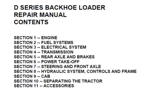 Ford 455D, 555D, 575D, 655D, 675D Tractors Service Manual
