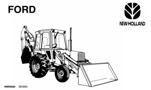 Ford 550, 555 Tractor Loader Backhoe Service Repair Manual