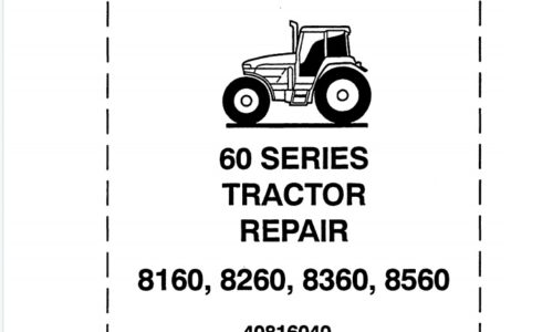 Ford 8160, 8260, 8360, 8560 Tractors Service Repair Manual