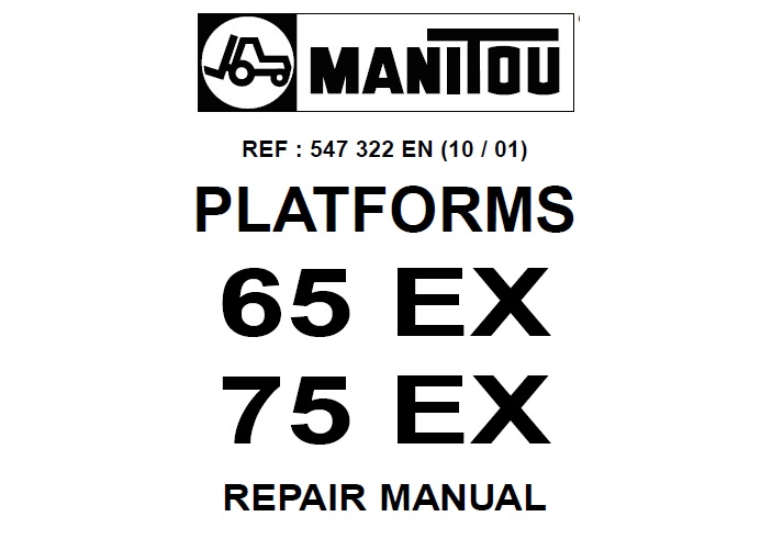 Manitou 65 EX, 75 EX Platforms Service Repair Manual