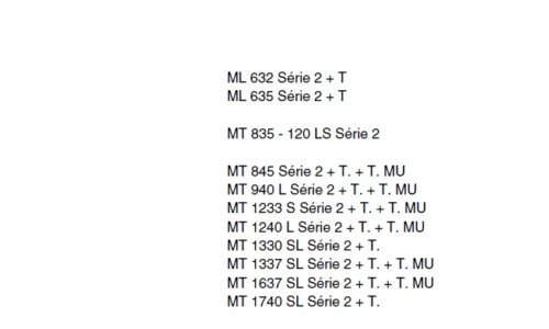 Manitou MT 845 to 1637, ML 632, 635 Serie 2 Repair Manual