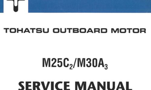 Tohatsu Nissan Outboard Service Manual – M25B, 346A, M30A2, 346B – OEM Shop Repair