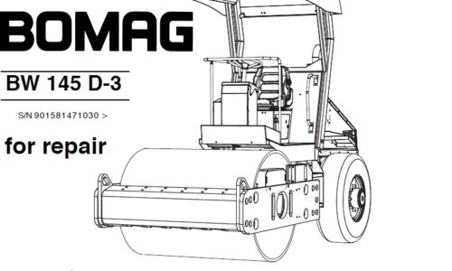 Bomag BW 145 D-3 Single Drum Roller Service Repair Manual