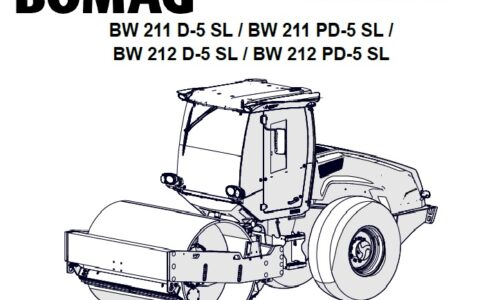 Bomag BW 211, 212 D-5, PD-5 SL Single Drum Roller Service Repair Manual