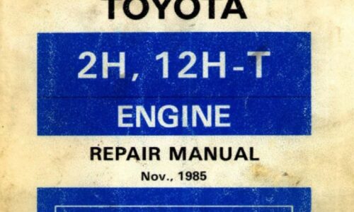 Toyota 2H, 12H-T Engine Service Repair Manual