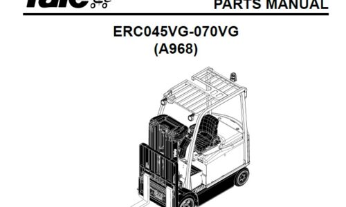 Yale (A968) ERC045VG-070VG Forklift Parts Manual