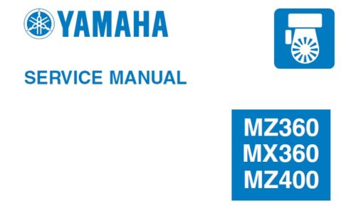 Yamaha MZ360, MX360, MZ400 Engine Service Repair Manual
