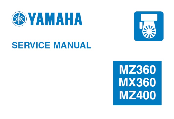 Yamaha MZ360, MX360, MZ400 Engine Service Repair Manual