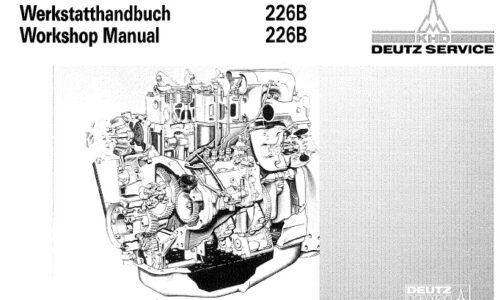 Deutz 226B Engine Workshop Service Manual