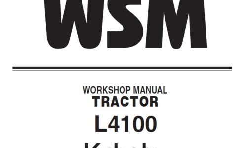 Kubota L4100 Tractor Workshop Manual (English)