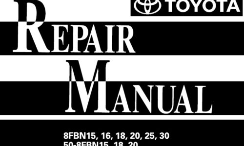 Toyota 8FBN15-30, 50-8FBN15-20 Forklift Repair Manual