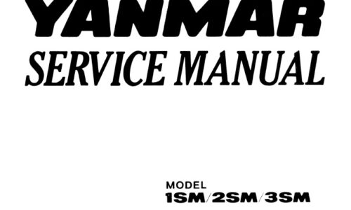 Yanmar 1SM, 2SM, 3SM Engine Service Repair Manual