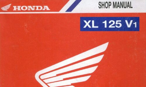 2001 Honda XL125V Varadero Service Shop Manual