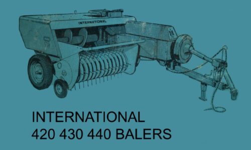 IH International 420, 430, 440 Balers Service Repair Manual