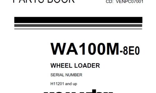 Komatsu WA100M-8E0 Wheel Loader Parts Manual (H11201-)