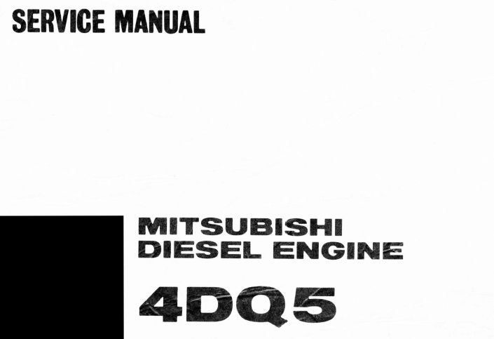 Mitsubishi 4DQ5 Diesel Service Repair Manual