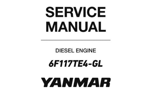 Yanmar 6F117TE4-GL Diesel Engine Service Repair Manual