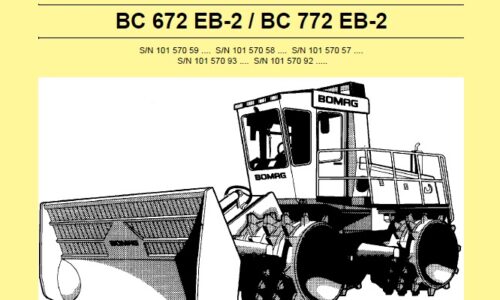 Bomag BC 672, 772 RB-2, RS-2, EB-2 Compactor Service Manual