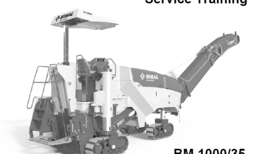 Bomag BM 1000-35 Cold Planer Service Training Manual