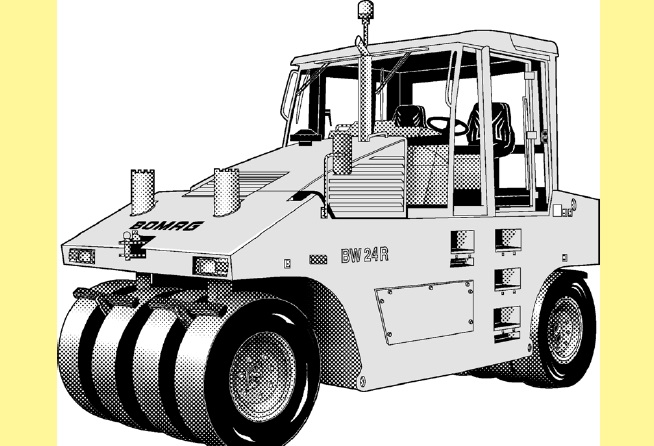Bomag BW 24 R Rubber Tire Roller Service Repair Manual