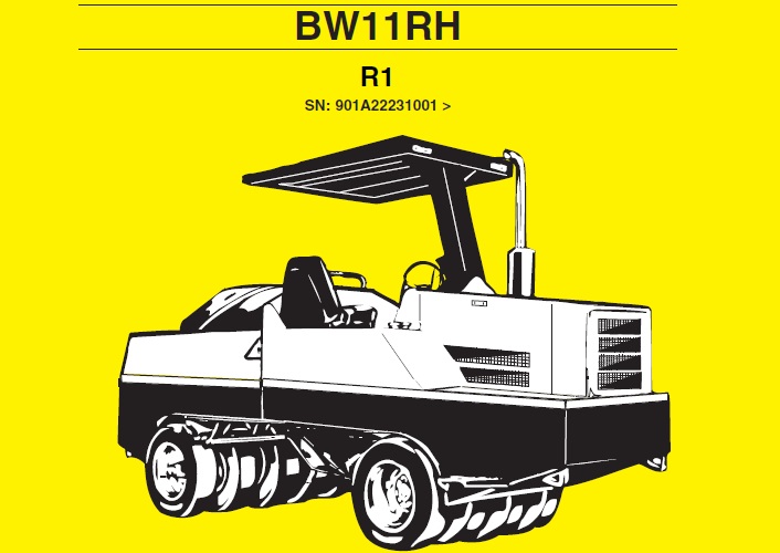 Bomag BW11RH R1 Pneumatic Tired Roller Service Repair Manual