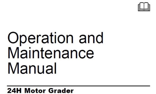 Caterpillar Cat 24H Motor Grader Operation and Maintenance Manual (7KK)