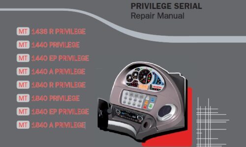 Manitou MT 14 to 18 m Privilege Serial Telescopic Handler Repair Manual