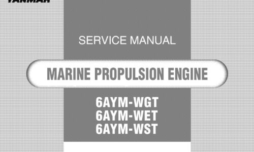 Yanmar 6AYM-WGT, 6AYM-WET, 6AYM-WST Engine Service Manual