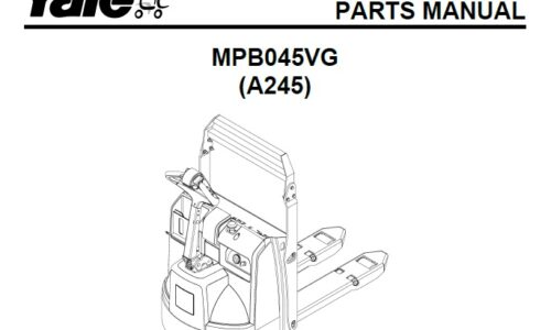 Yale (A245) MPB045VG Forklift Parts Manual