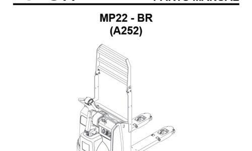 Yale (A252) MP22 - BR Forklift Parts Manual
