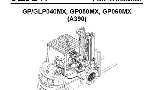 Yale (A390) GPGLP040MX, GP050MX, GP060MX Forklift Parts Manual