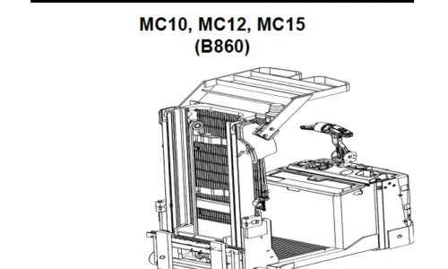 Yale (B860) MC10, MC12, MC15 Forklift Parts Manual