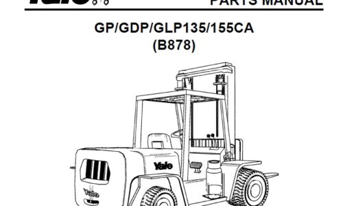 Yale (B878) GPGDPGLP135155CA Forklift Parts Manual