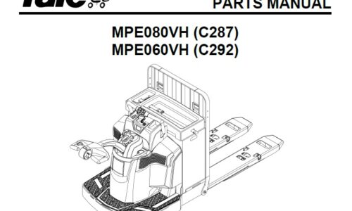 Yale (C287) MPE080VH, (C292) MPE060VH Forklift Parts Manual