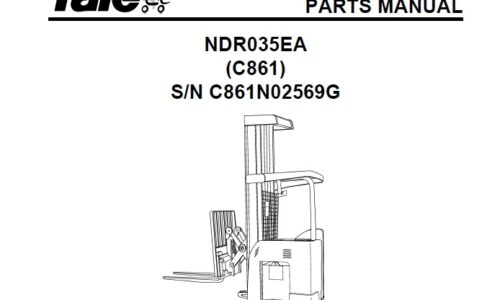 Yale (C861) NDR035EA Forklift Parts Manual