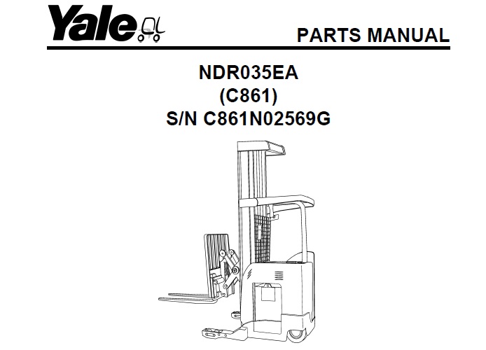 Yale (C861) NDR035EA Forklift Parts Manual