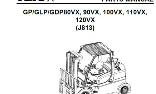 Yale (J813) GPGLPGDP80VX, 90VX, 100VX, 110VX, 120VX Forklift Parts Manual