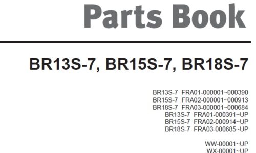 Doosan BR13S-7, BR15S-7, BR18S-7 Forklift Parts Manual