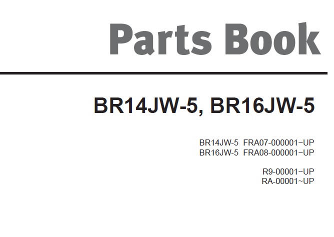 Doosan BR14JW-5, BR16JW-5 Forklift Parts Manual