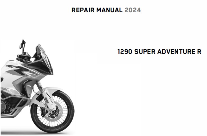 KTM 1290 SUPER ADVENTURE R Service Manual 2024