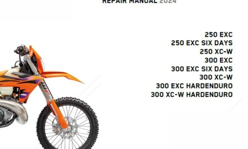 KTM 250, 300 EXC, XC-W Service Manual 2024