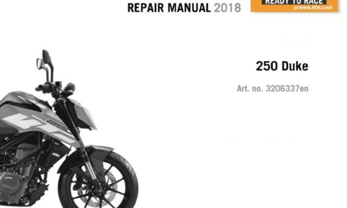 KTM 250 Duke Service Repair Manual 2018