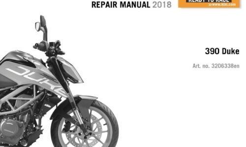 KTM 390 Duke Service Manual 2018