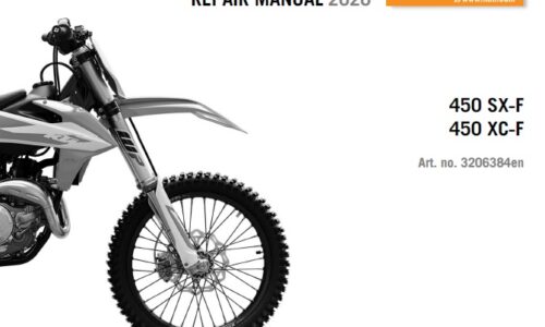 KTM 450 SX-F, XC-F Service Manual 2020