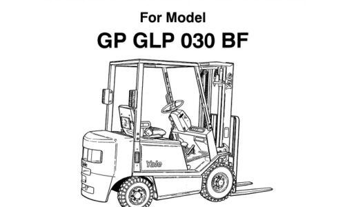 Yale (A810) GP GLP 030 BF Forklift Parts Manual
